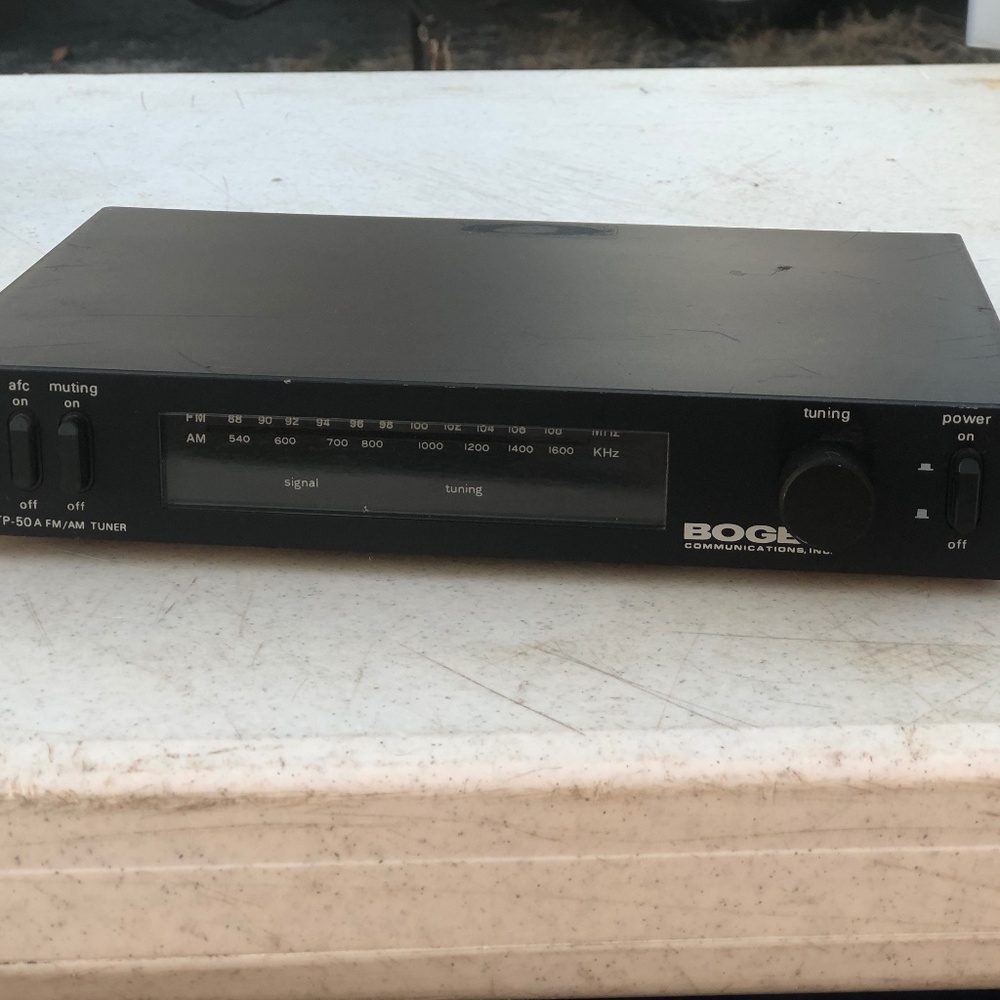 Vintage BOGEN TP-50A Digital AM/FM Radio Receiver Tuner~Working Condition